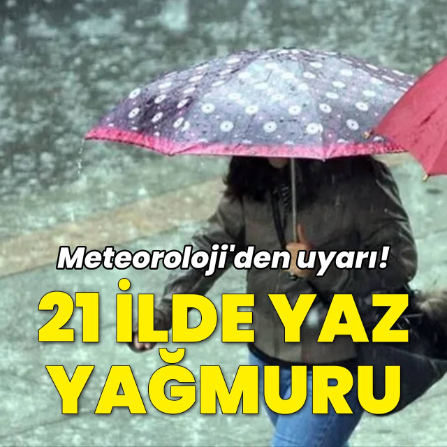 Yaz ayında yağmur hakimiyeti!