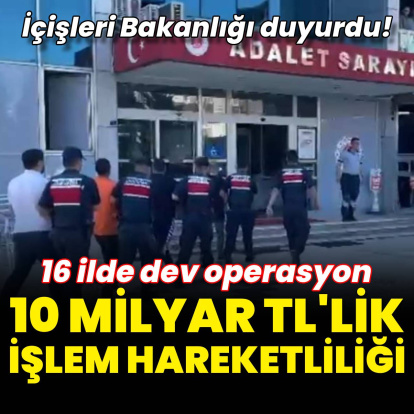 16 ilde 22 ayrı organize suç örgütüne operasyon: 228 gözaltı