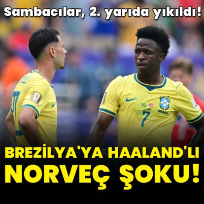 Brezilya'ya Haaland'lı Norveç şoku!