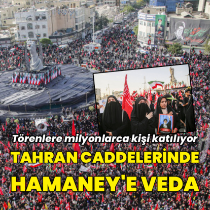 Tahran'da Hamaney'e veda