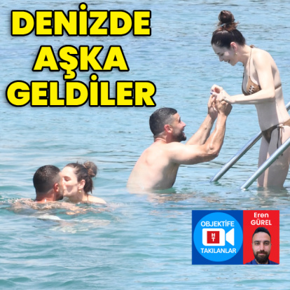 Denizde aşka geldiler