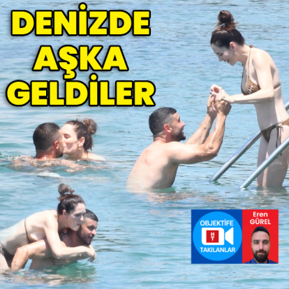 Denizde aşka geldiler