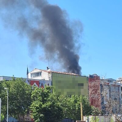 Beşiktaş'ta korkutan yangın!