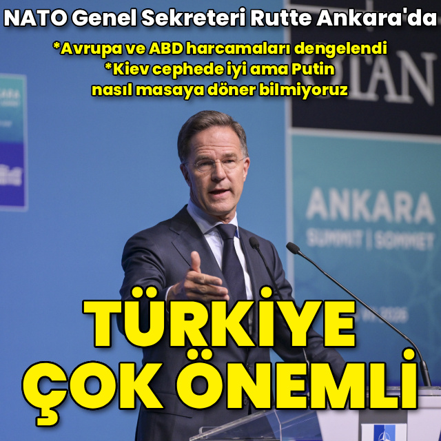 NATO Genel Sekreteri Rutte Ankara'ya geldi