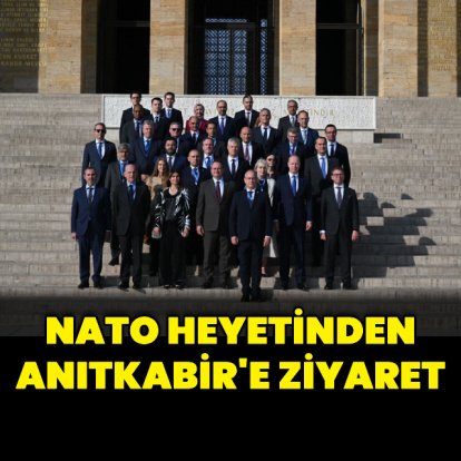 NATO heyetinden Anıtkabir'e ziyaret