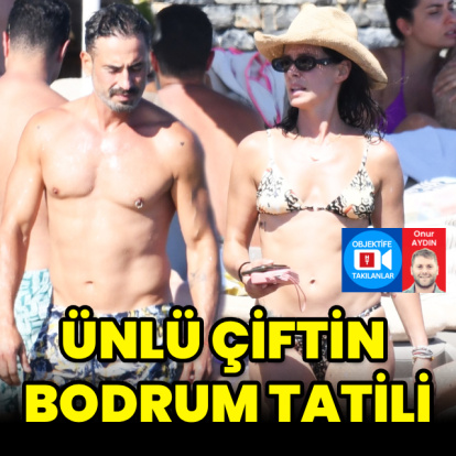Ünlü çiftin Bodrum tatili