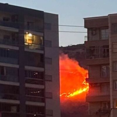 İzmir'de yangına müdahale