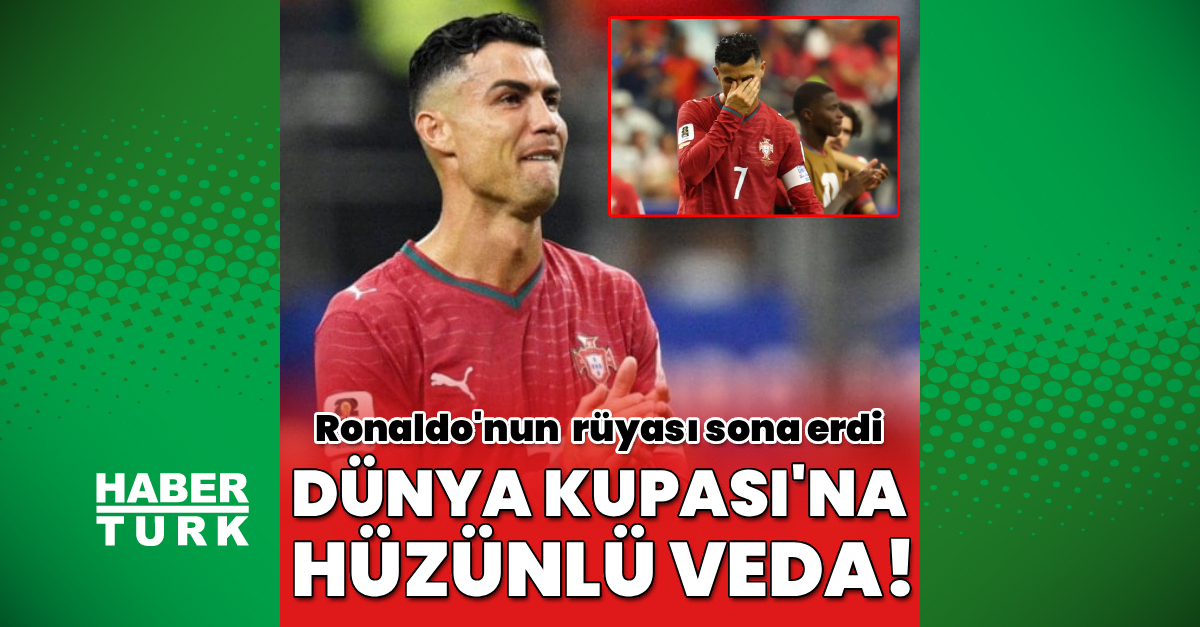 Ronaldo'dan Dünya Kupası'na hüzünlü veda!