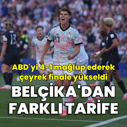 ABD'yi farklı yenen Belçika çeyrek finalde!