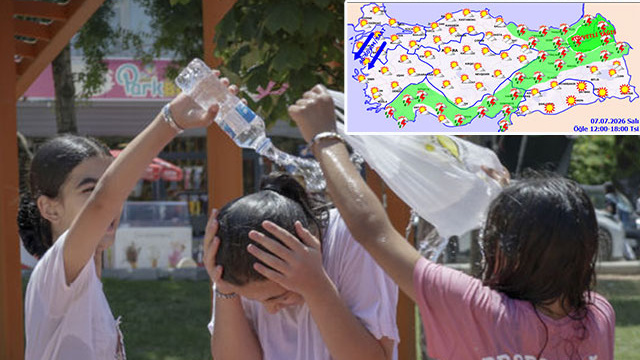 Sıcak etkili olacak... 3 bölgede sağanak! İllerimizde hava durumu