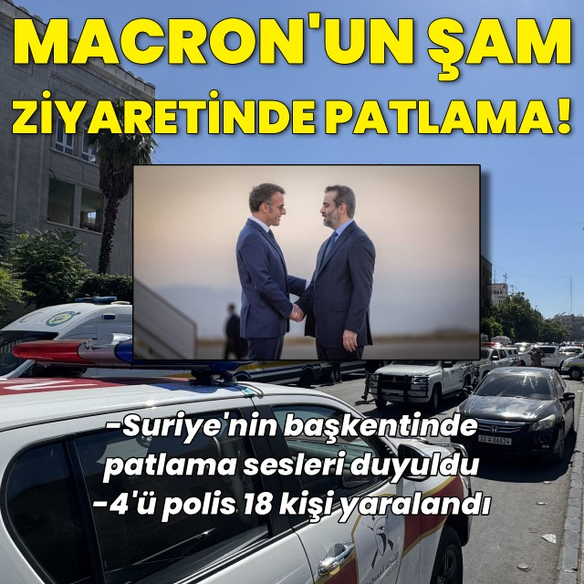 Suriye'de Macron'un otelinin yakınında patlama