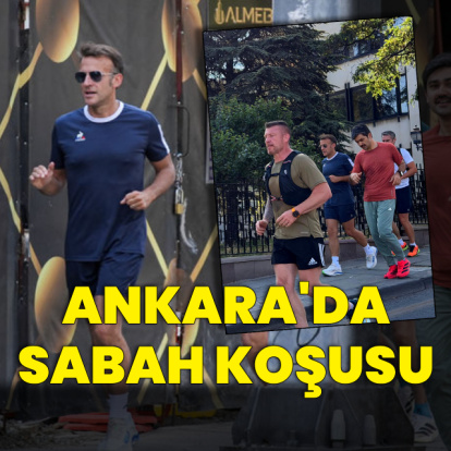 Macron'dan Ankara'da sabah koşusu