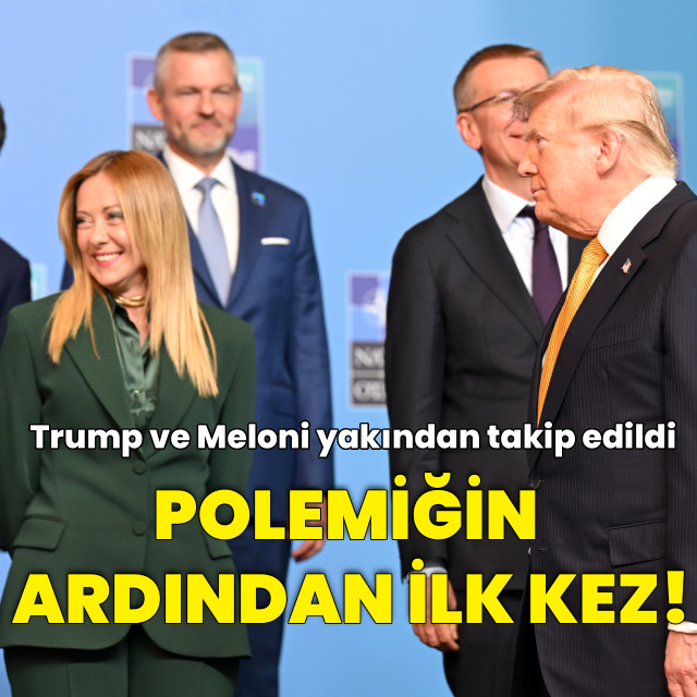 Meloni ve Trump aynı karede
