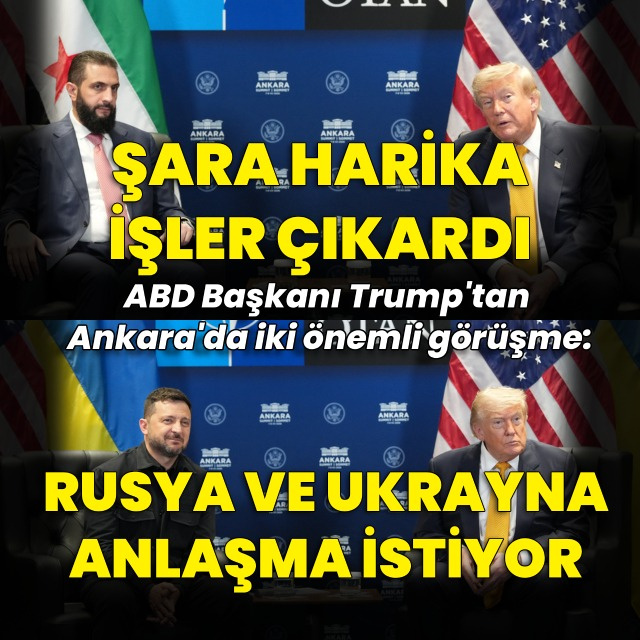 Trump ve Şara'dan ortak basın toplantısı