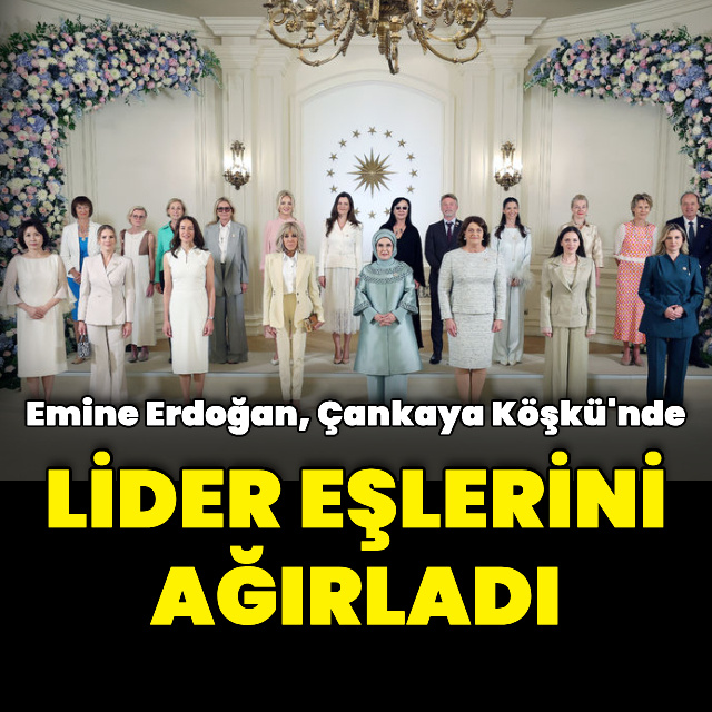 Emine Erdoğan, lider eşleriyle bir araya geldi