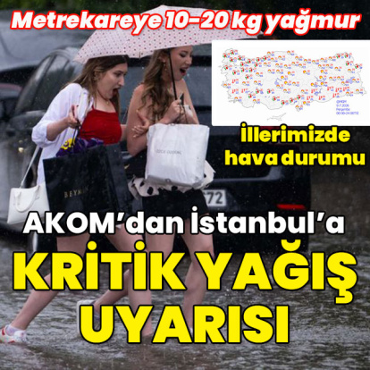 Metrekareye 20 kilogram düşecek! AKOM'dan İstanbul'a saatli kritik yağış uyarısı!