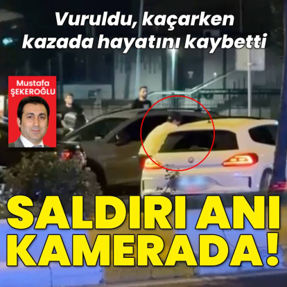 Aracında silahlı saldırıya uğradı, kaçmaya çalışırken kazada öldü
