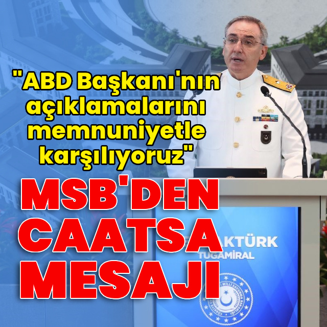 MSB'den CAATSA mesajı