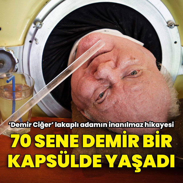 Tam 70 sene demir bir kapsülde yaşadı!