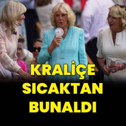 Kavurucu sıcak Kraliçe'yi de bunalttı