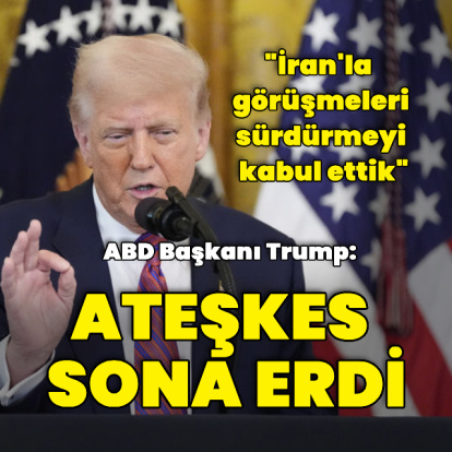 ABD Başkanı Trump: İran görüşmeye devam etmek istedi, kabul ettim