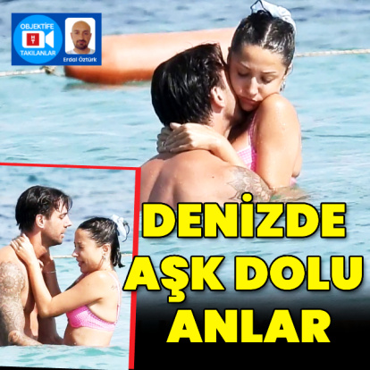 Denizde aşk dolu anlar