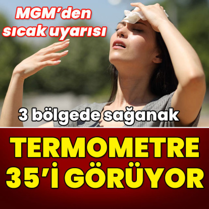 MGM'den sıcak uyarısı! 3 bölgede sağanak... Termometre 35'i görüyor!