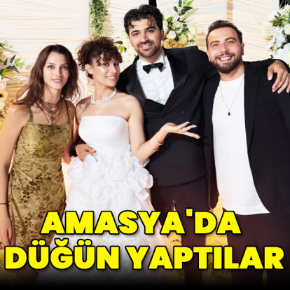 Amasya'da düğün yaptılar