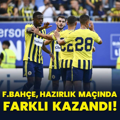 F.Bahçe, hazırlık maçında farklı kazandı!