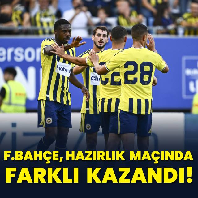 F.Bahçe, hazırlık maçında farklı kazandı!