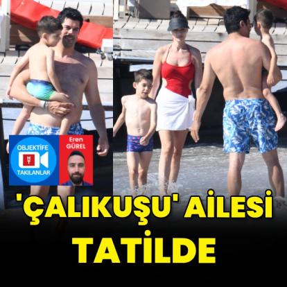Çocuklarıyla eğlendiler