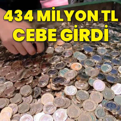 6 ayda 434 milyon liralık madeni para cebe girdi