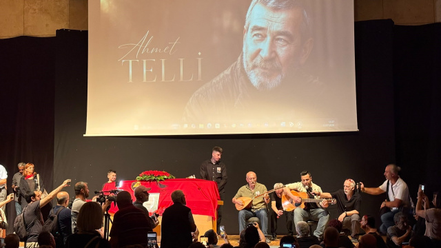 Şair Ahmet Telli için cenaze töreni