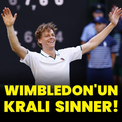 Wimbledon'un kralı Sinner!