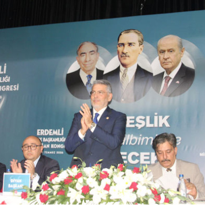 MHP Erdemli İlçe Başkanı yeniden Erol Erdoğan oldu