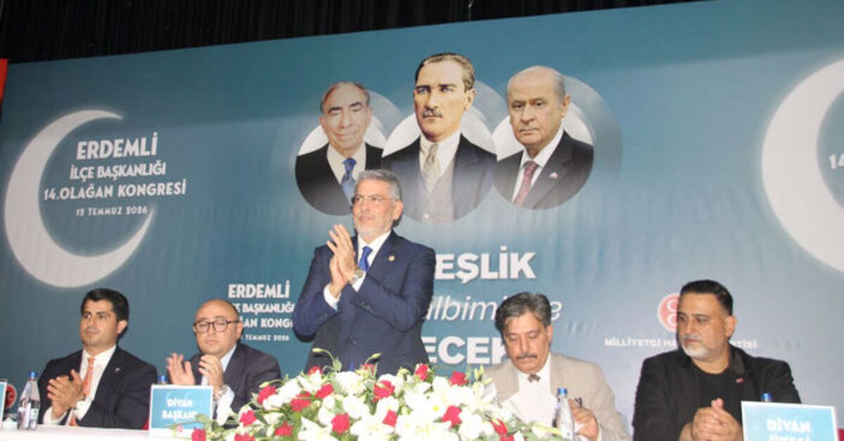 MHP Erdemli İlçe Başkanı yeniden Erol Erdoğan oldu
