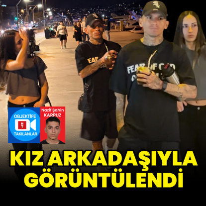 Kız arkadaşıyla görüntülendi
