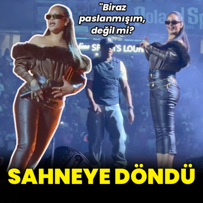 Yıllar sonra sahneye döndü