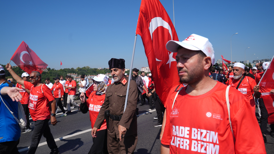 "İrade Bizim, Zafer Bizim" yürüyüşü