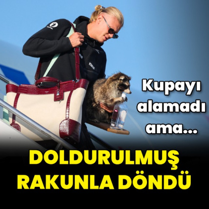 Doldurulmuş rakunla ülkesine döndü