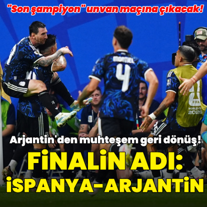 Arjantin'den müthiş geri dönüş!
