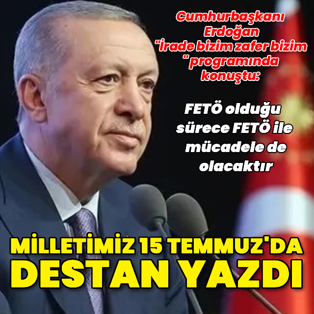 Cumhurbaşkanı Erdoğan'dan açıklamalar