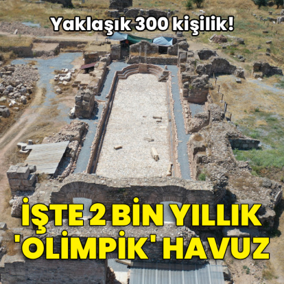 İşte 2 bin yıllık 'olimpik' havuz