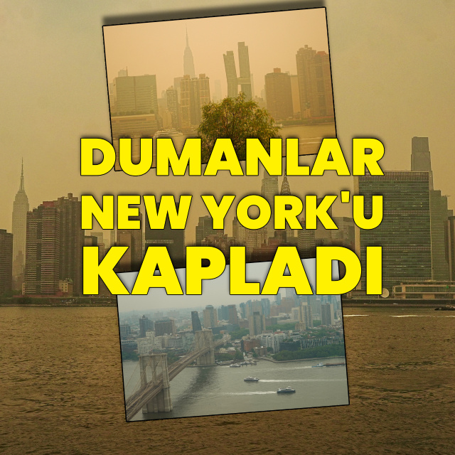Kanada'daki yangınların dumanı New York'u kapladı