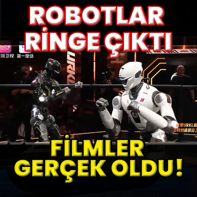 Filmlerdeki robot dövüşleri gerçek oldu
