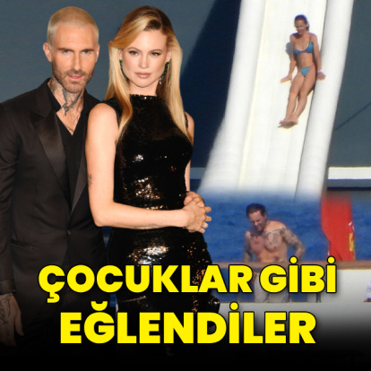 Çocuklar gibi eğlendi