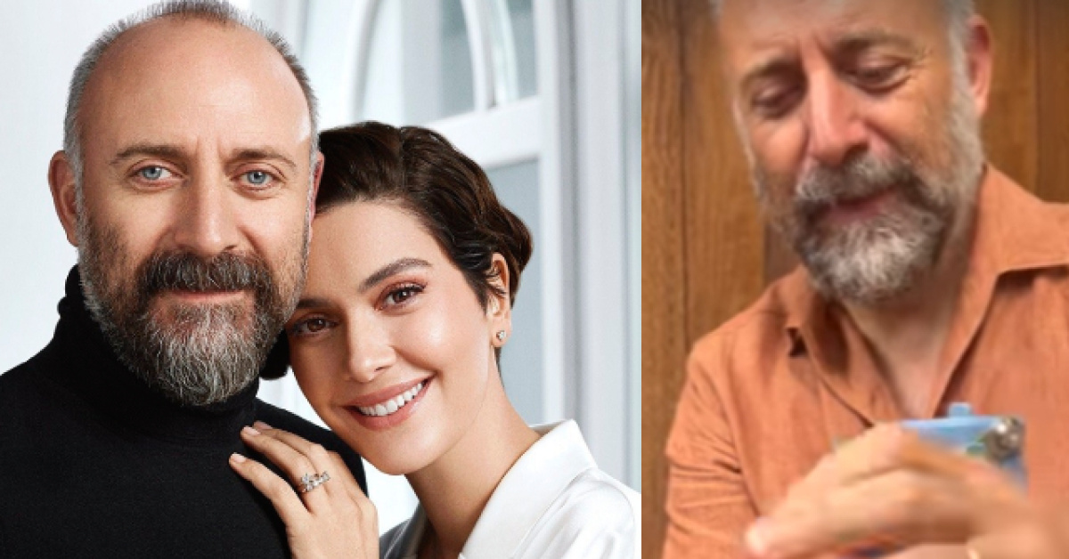 Bergüzar Korel'den eşi Halit Ergenç'li paylaşım: Her yere litrelerce sıvı ile gidiyoruz