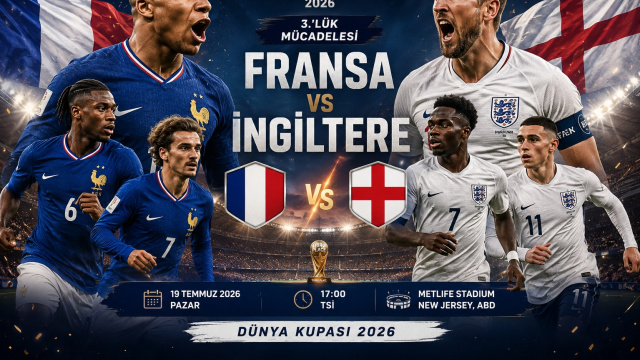 Fransa - İngiltere Dünya Kupası üçüncülük maçı ne zaman?