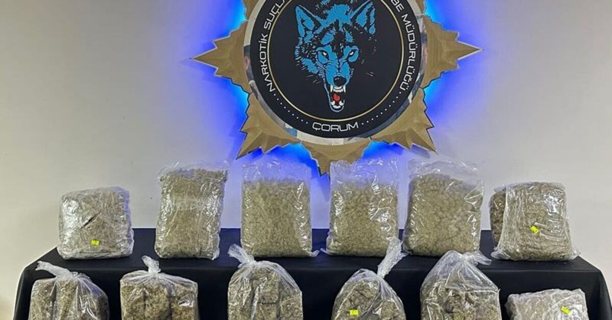 Çorum'da 9,5 kilogram uyuşturucu ele geçirildi | Son dakika haberleri