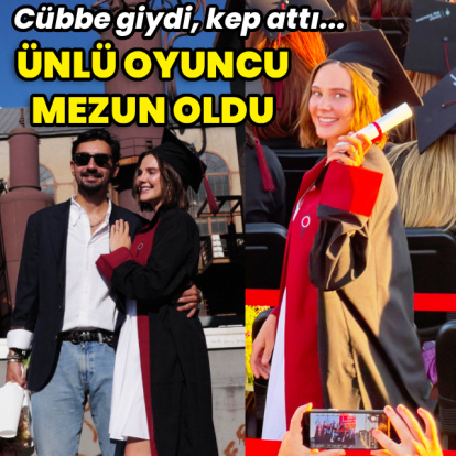 Ünlü oyuncu üniversiteden mezun oldu